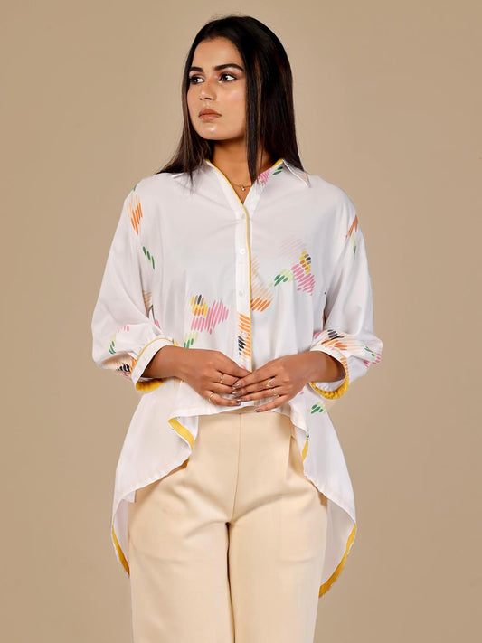 Sketched Florals Tailored Shirt